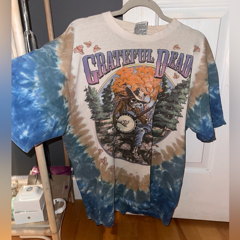 VTG 2000 GRATEFUL DEAD 1994 FALL TOUR TIE DYE TEE SHIRT BY LIQUID BLUE